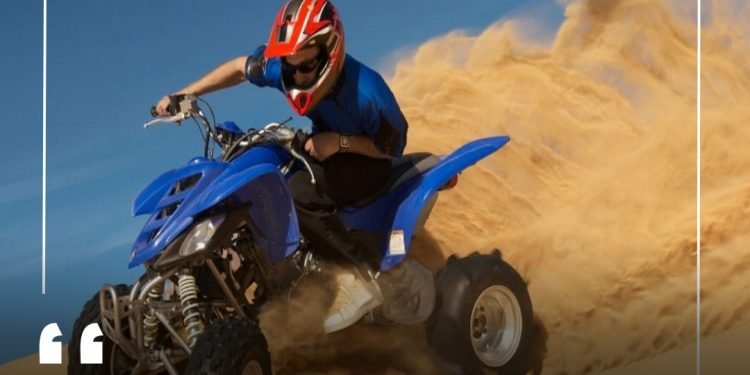 Desert safari bike racing adventure in Dubai