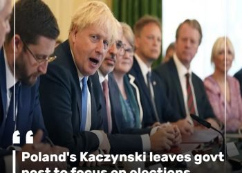 Poland's Kaczynski leaves govt post to focus on elections