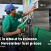 UAE is about to release the November fuel prices