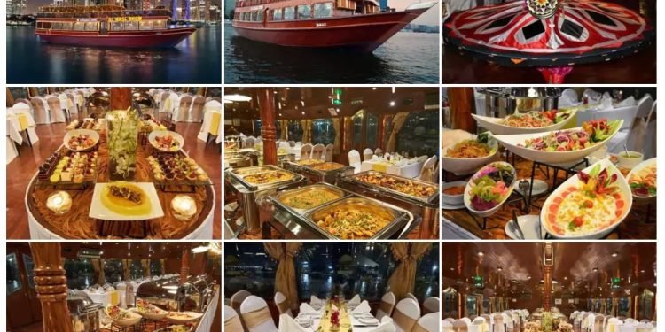 Dhow cruise Dineer items and experince